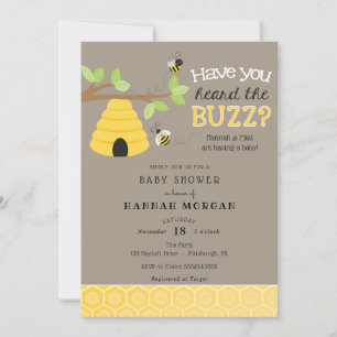 Invitation Avez-vous entendu le Buzz ? Baby shower