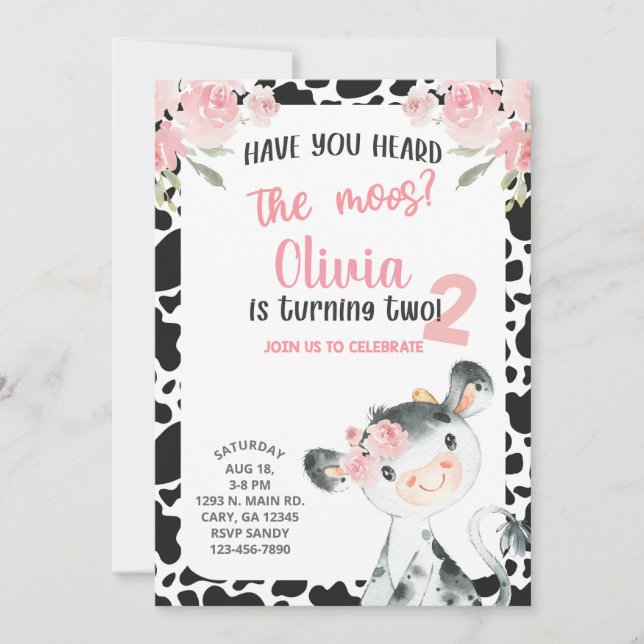 Invitation Avez-vous entendu l'Invitation d'anniversaire de l (Devant)