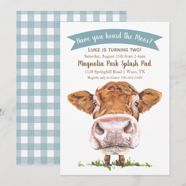 Invitation Avez-Vous Entendu L'Invitation D'Anniversaire De L (Devant / Derrière)