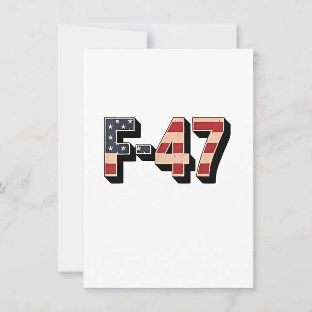 Invitation Avion de combat F47 Maga officiel F-47 Jet de comb (Devant)