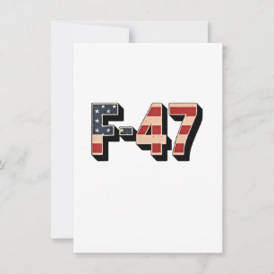 Invitation Avion de combat F47 Maga officiel F-47 Jet de comb