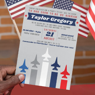 Invitation Avion de combat militaire Jet Air Force Départ