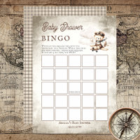 Avion Teddy Bear Baby shower Bingo Jeu