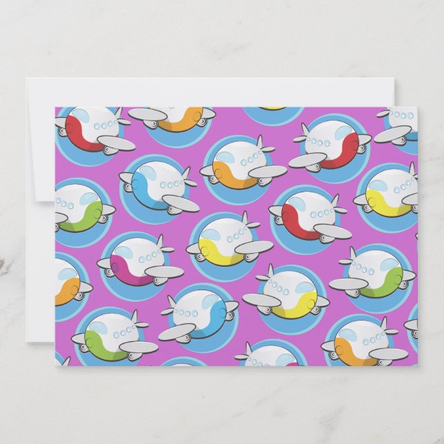 Invitation avions (Devant)