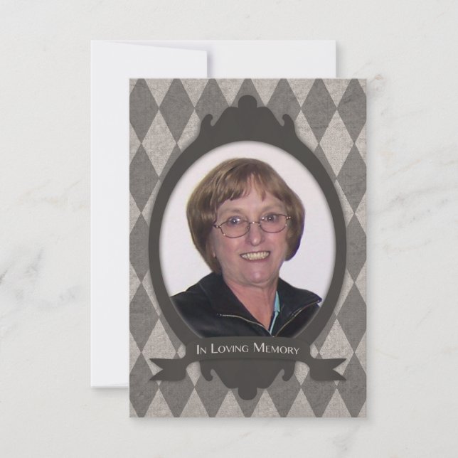 Invitation avis de service commémoratif (Devant)