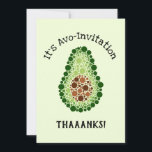 Invitation Avocado par points<br><div class="desc">C'est un Avocado,  en points ! Prenez la main sur cet art cool d'avocat. Idéal pour les amateurs de guacamole,  végétariens et végétaliens pour montrer leur amour de ce fruit délicieux.</div>