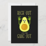 Invitation Avocado Rock Out Avec Votre Guac Out<br><div class="desc">Avocado Rock Out Avec Votre Guac Out</div>
