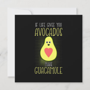 Invitation Avocados fabrique la guacamole