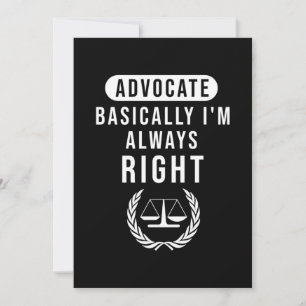 Invitation Avocat Fondamentalement L'Avocat A Toujours Raison