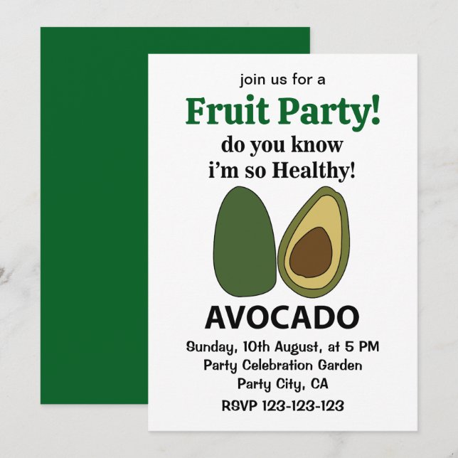 Invitation Avocat Savez-vous que je suis si sain Avocat (Devant / Derrière)