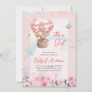 Invitation Avoir une fille ! Partagez les bonnes nouvelles Ré