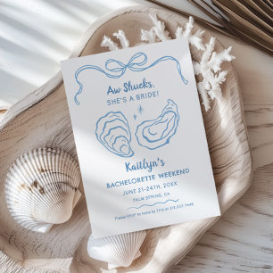 Invitation Aw Shucks She's A Bride Bachelorette Week-end