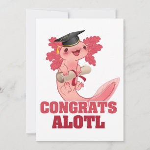 Invitation AXLOTL GRADUT ALOTL AXOLOTL Classic