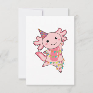 Invitation Axolotl Vous Souhaite Bon Anniversaire Axolotls Ad