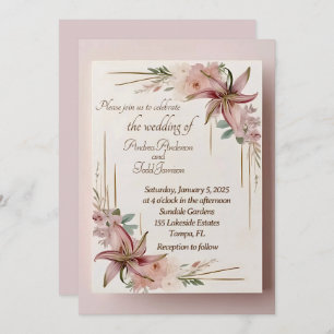 Invitation Aztec Lilly