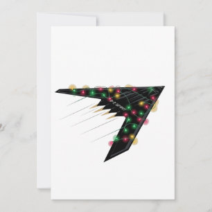 Invitation B2 Esprit Furtif Noël Avion à Réaction Numérique