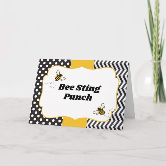 Invitation Ba-Bee Baby shower (Devant)