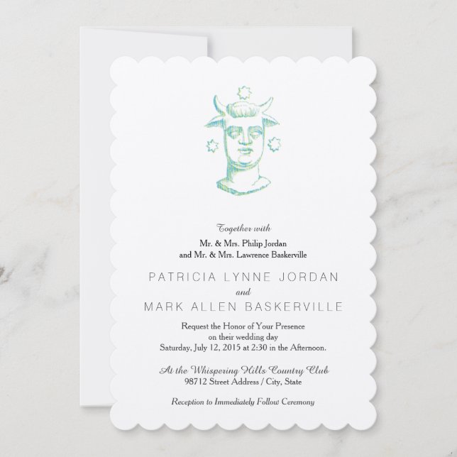 Invitation Baal (style presse-lettres, deux couleurs) (Devant)