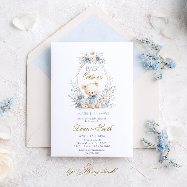 Invitation Baby Bear Baby Shower (Créateur téléchargé)