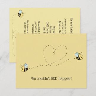 Invitation Baby Bee Boy Twins