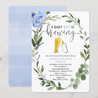 Baby Boy brasse verdure couples baby shower