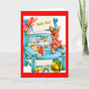 Invitation Baby Boy Card pour Baby shower ou nouveau bébé
