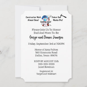 Invitation Baby Boy Carpenter