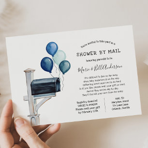 Invitation Baby Boy Longue Distance Show par la poste