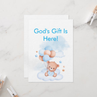 Invitation Baby Boy Shower Invite With Christian Bible Verse