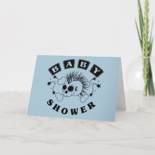 Invitation Baby Boy Skull