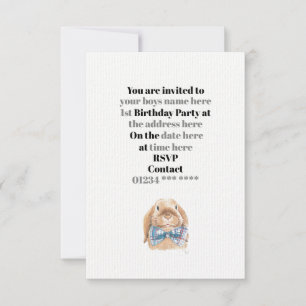 Invitation - Baby Boys 1er Anniversaire Fête