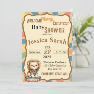 Invitation Baby Circus