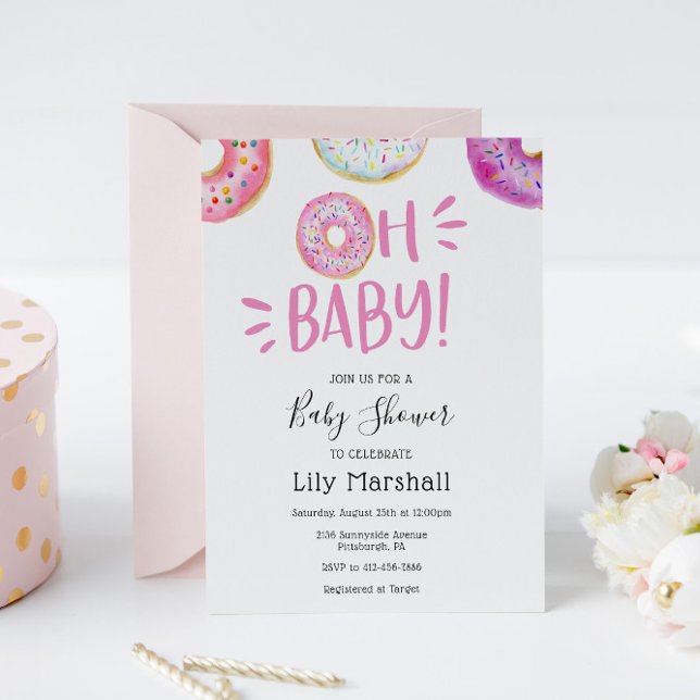 Invitation Baby Donut (Créateur téléchargé)