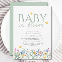 Baby en fleurs Baby Shower Fleur des champs