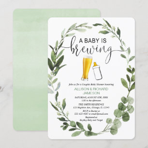 Invitation Baby est en train de brasser des couples de verdur