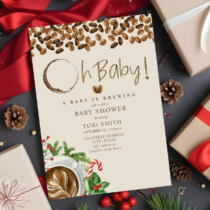 Invitation Baby est en train de brasser Oh Baby Christmas Caf