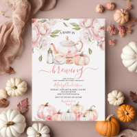 Baby est en train de brasser rose Floral Tea Party