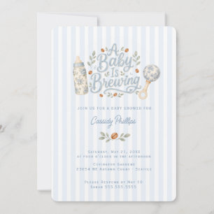 Invitation Baby fait du café Baby Shower