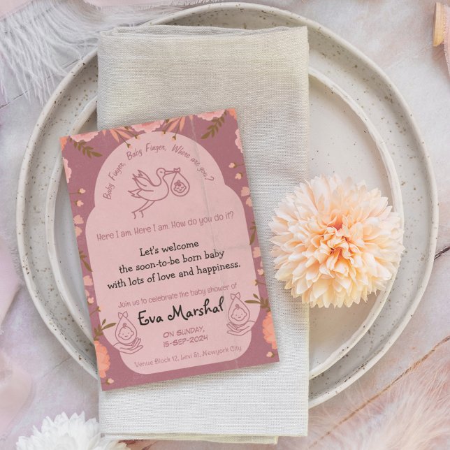 Invitation Baby Finger Baby Finger Où es-tu ? (Créateur téléchargé)