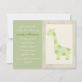 Invitation Baby Giraffe