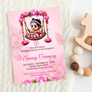 Invitation Baby Girl Naming Namkaran Cradle Ceremony