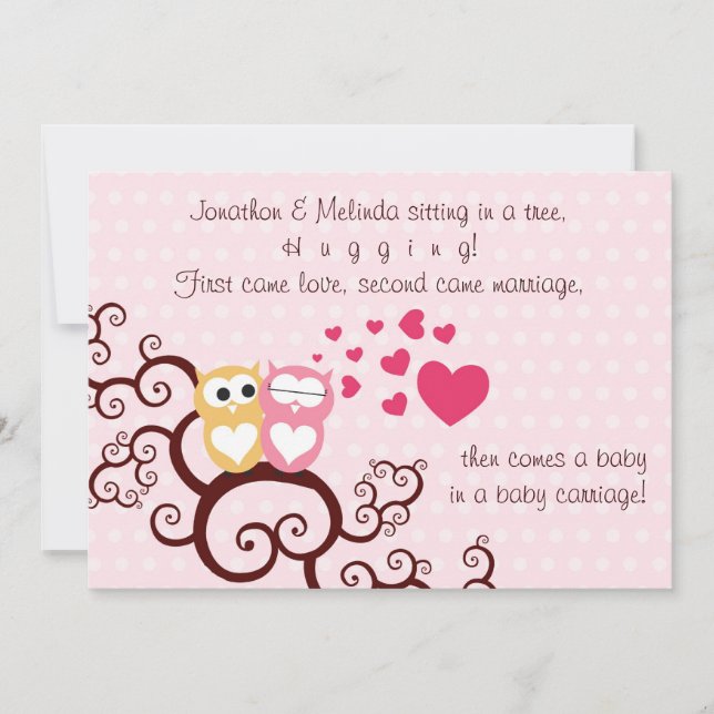 Invitation Baby Girl Shower (Devant)