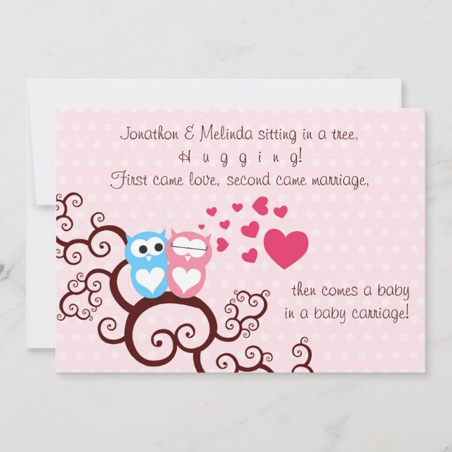 Invitation Baby Girl Shower (Devant)