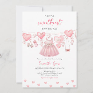 Invitation Baby Girl Valentine Baby shower