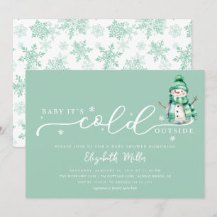 Invitation Baby, il fait froid dehors Baby Shower