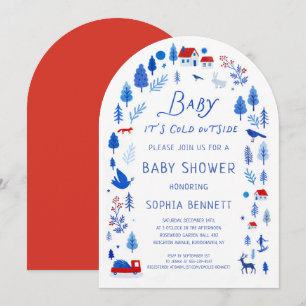 Invitation Baby, il fait froid dehors Baby Shower d'hiver