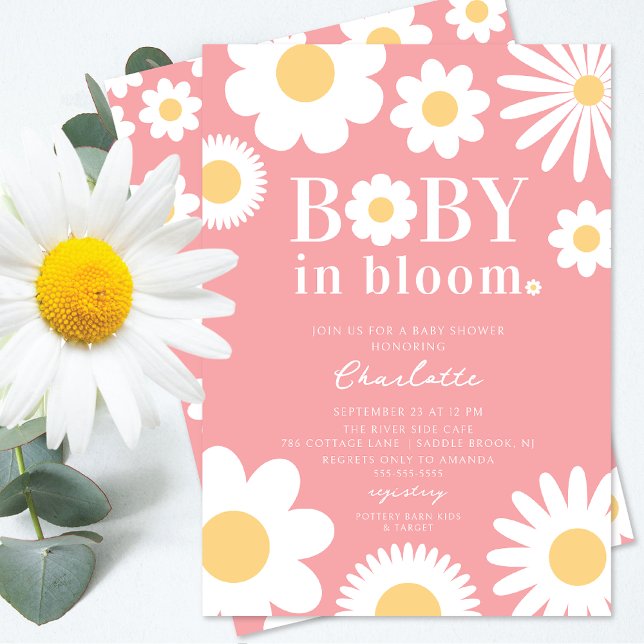 Invitation Baby In Bloom Baby Shower (Créateur téléchargé)