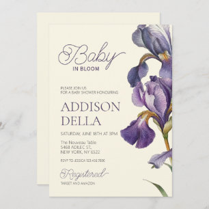 Invitation Baby In Bloom Baby shower Printemps été fleuri