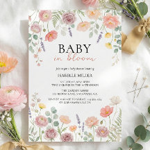 Baby In Bloom Blush & Teal Floral de Printemps Bab