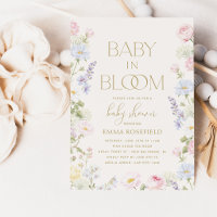 Baby in Bloom Fête de Naissance Jardin Pastel